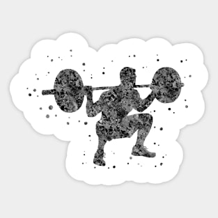 Male deadlift pick Sticker